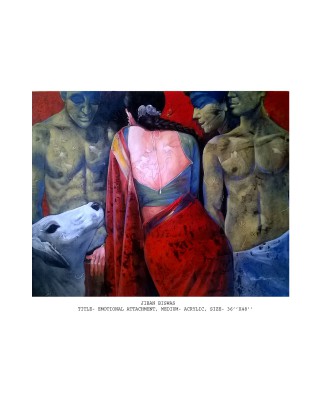 Emotional Attachment Painting Of Woman